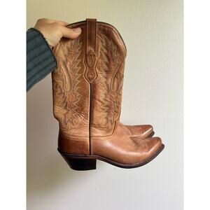 Old West Cowboy Boots Genuine Leather Sz 7